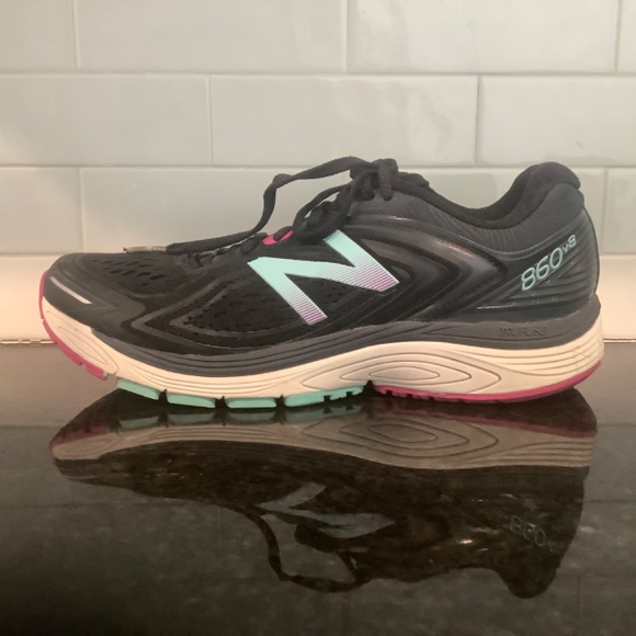 860v8 Black/Poisonberry Shoes ASYM Counter Size 9 - Picture 8 of 12